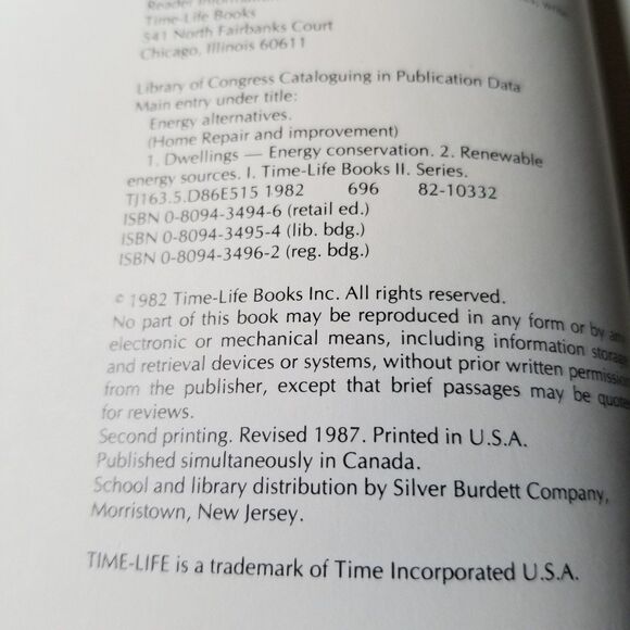 Time life home repair book Energy Alternatives 1982 nwot - Picture 6 of 7